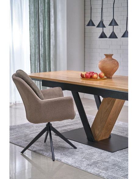 K591 krzesło z funkcją obracania, brązowy  (1p 2szt)