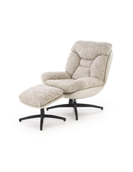 KRONOS fotel z podnużkiem, beżowy / wielobarwny (1p 1szt)