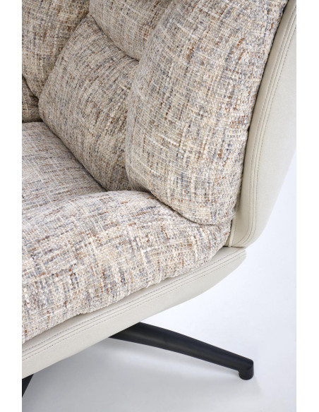 KRONOS fotel z podnużkiem, beżowy / wielobarwny (1p 1szt)