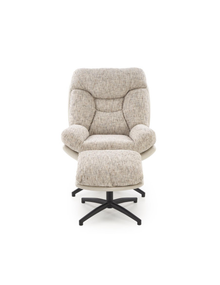 KRONOS fotel z podnużkiem, beżowy / wielobarwny (1p 1szt)