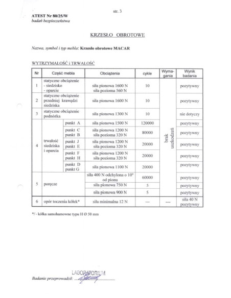 MACAR fotel gabinetowy, czarny (1p 1szt)