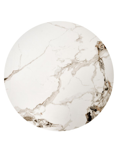 MAGNETA zestaw 2 ław, biały marmur / czarny (2p 1szt)