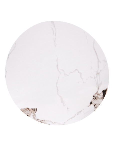 MAGNETA zestaw 2 ław, biały marmur / czarny (2p 1szt)