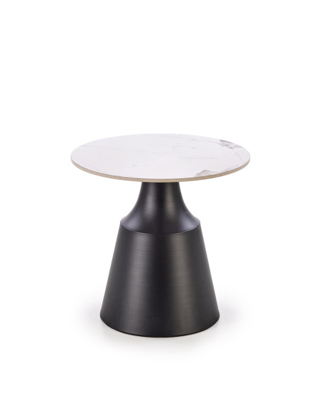 MAGNETA zestaw 2 ław, biały marmur / czarny (2p 1szt)