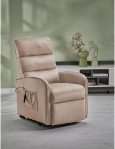 MARONI fotel wypoczynkowy beżowy