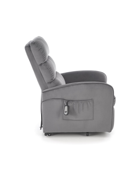 MARONI fotel wypoczynkowy popielaty