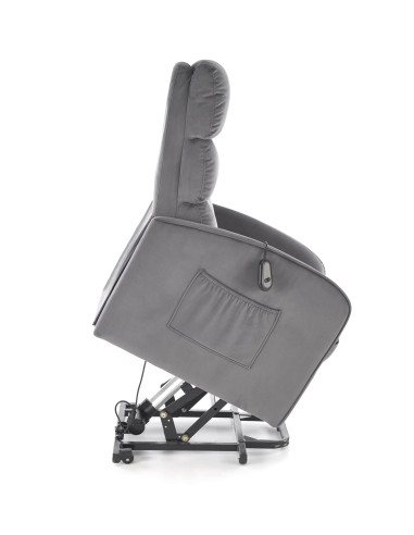 MARONI fotel wypoczynkowy popielaty