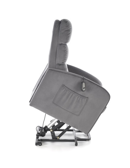 MARONI fotel wypoczynkowy popielaty