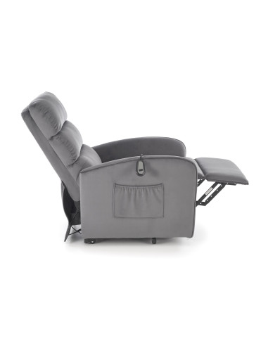 MARONI fotel wypoczynkowy popielaty