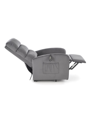 MARONI fotel wypoczynkowy popielaty