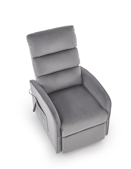 MARONI fotel wypoczynkowy popielaty