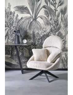 MERRY 2 fotel wypoczynkowy z funkcją obracania, kremowy (1p 1szt)