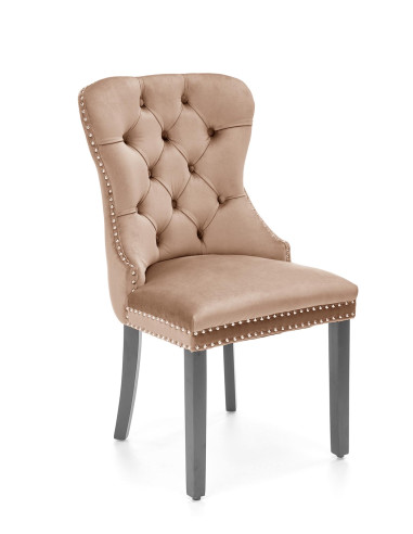 MIYA krzesło czarny / tap: beżowy(1p 2szt)