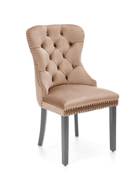 MIYA krzesło czarny / tap: beżowy(1p 2szt)