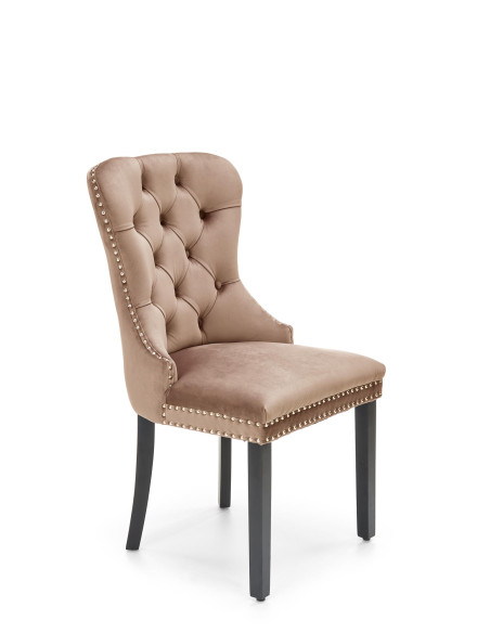 MIYA krzesło czarny / tap: beżowy(1p 2szt)