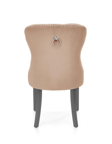 MIYA krzesło czarny / tap: beżowy(1p 2szt)