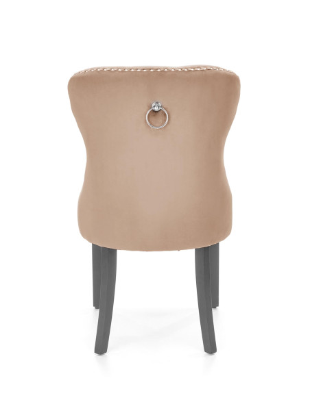 MIYA krzesło czarny / tap: beżowy(1p 2szt)