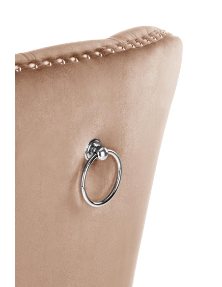 MIYA krzesło czarny / tap: beżowy(1p 2szt)