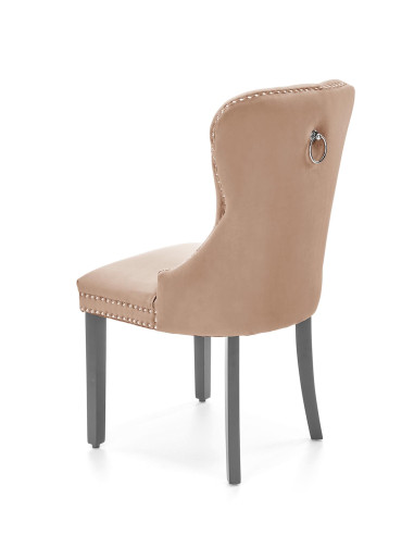 MIYA krzesło czarny / tap: beżowy(1p 2szt)