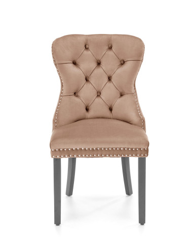 MIYA krzesło czarny / tap: beżowy(1p 2szt)