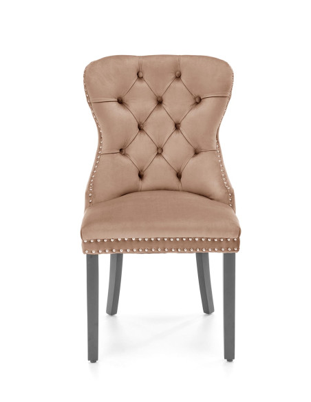 MIYA krzesło czarny / tap: beżowy(1p 2szt)