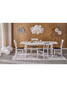 NELSON stół rozkładany, biały (1p 1szt)