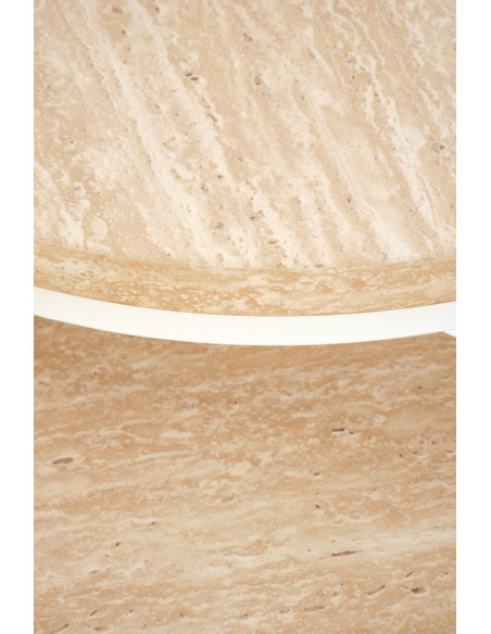 OREO zestaw dwóch ław, trawertyn / biały  (1p 1szt)