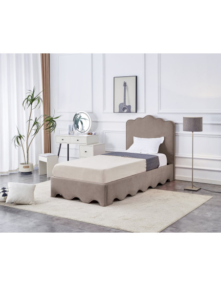 ORSO łóżko, beżowy (2p 1szt)