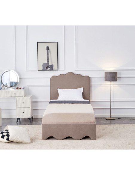 ORSO łóżko, beżowy (2p 1szt)
