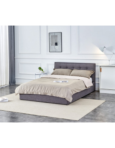 PADVA 140cm łóżko z pojemnikiem popielaty (2p 1szt)