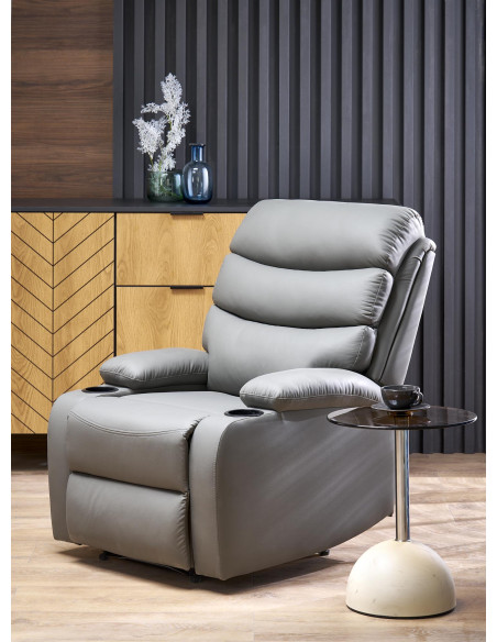 PERUS fotel wypoczynkowy popielaty (1p 1szt)