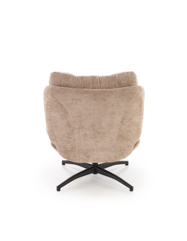 PESTO fotel z podnóżkiem / funkcja kołyski,  beżowy