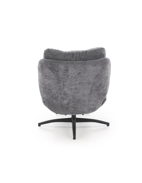 PESTO fotel z podnóżkiem / funkcja kołyski,  popielaty