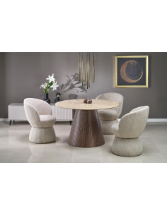 PIREUS stół okrągły trawertyn (2p 1szt)