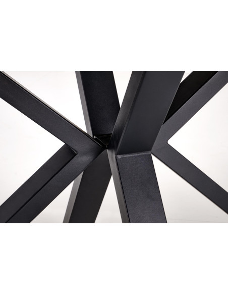 PLATAN stół rozkładany, biąły marmur / czarny (2p 1szt)