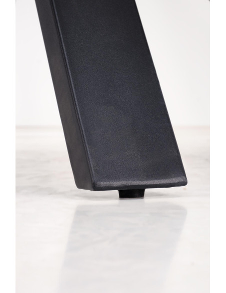 PLATAN stół rozkładany, biąły marmur / czarny (2p 1szt)