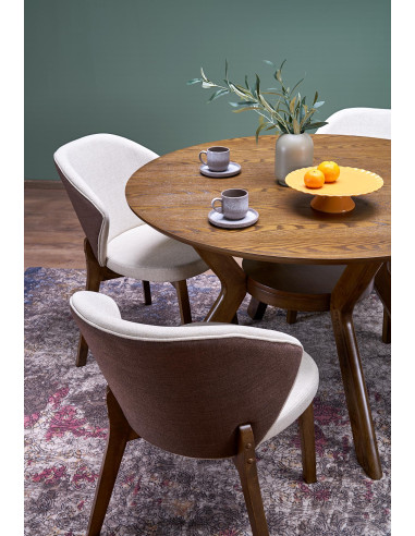 RUPERT stół okrągły, orzechowy (1p 1szt)