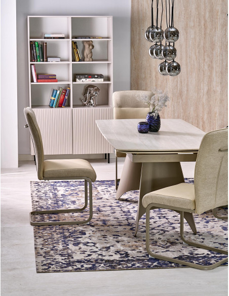 SALIX stół rozkładany, trawertyn / kaszmir (2p 1szt)