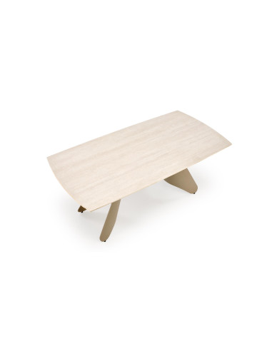 SALIX stół rozkładany, trawertyn / kaszmir (2p 1szt)