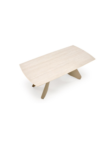 SALIX stół rozkładany, trawertyn / kaszmir (2p 1szt)