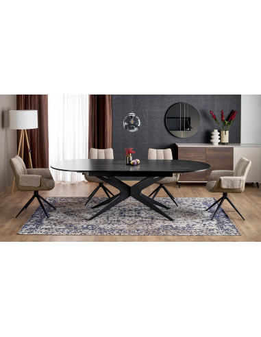 SANDRO stół rozkładany, czarny (2p 1szt)