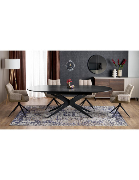 SANDRO stół rozkładany, czarny (2p 1szt)