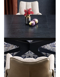 SANDRO stół rozkładany, czarny (2p 1szt) 2