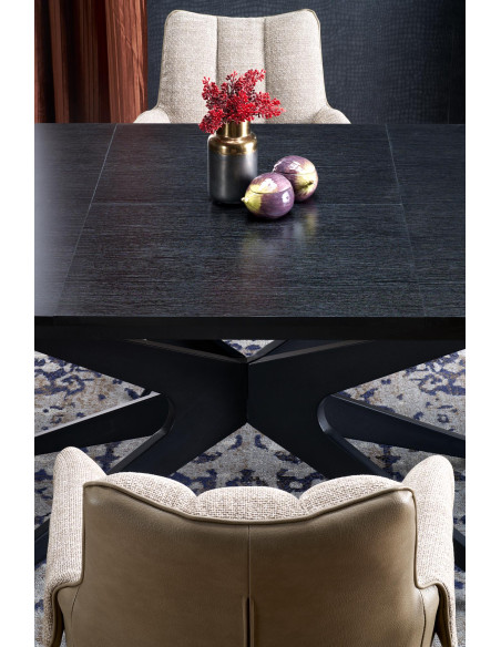 SANDRO stół rozkładany, czarny (2p 1szt)