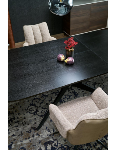 SANDRO stół rozkładany, czarny (2p 1szt)