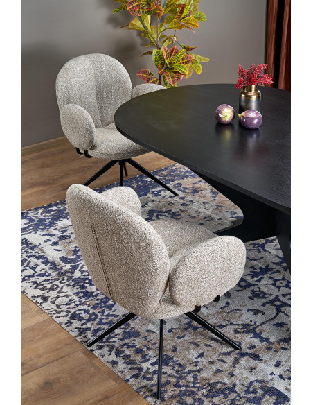 SANDRO stół rozkładany, czarny (2p 1szt)