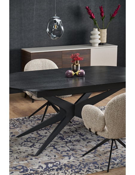 SANDRO stół rozkładany, czarny (2p 1szt)