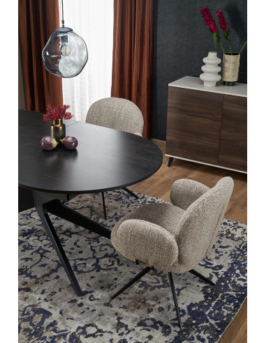 SANDRO stół rozkładany, czarny (2p 1szt)