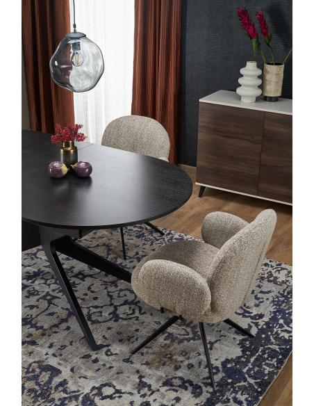 SANDRO stół rozkładany, czarny (2p 1szt)