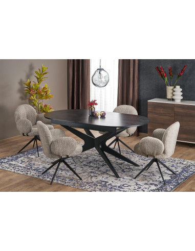 SANDRO stół rozkładany, czarny (2p 1szt)